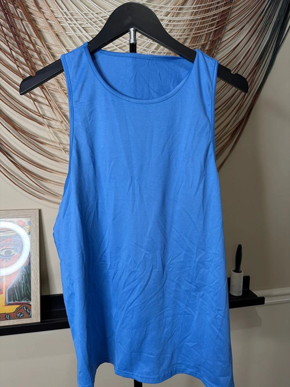 3 for $9 3 for $9 SHEIN blue sleeveless athletic top with mesh back L EUC 2395